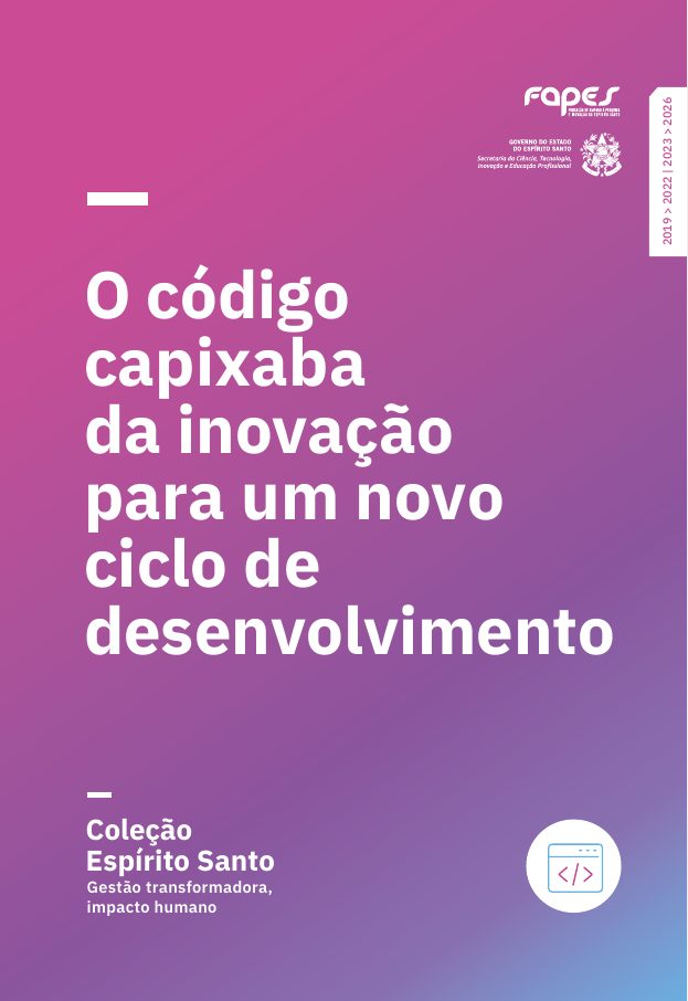 Capa do livro O código capixaba da inovação para um novo ciclo de desenvolvimento — Volume 9 · Espírito Santo: Gestão Transformadora, Impacto Humano